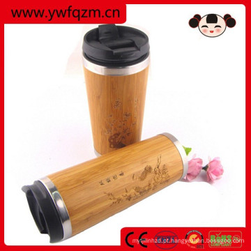 copo de café reutilizável de fibra de bambu para café